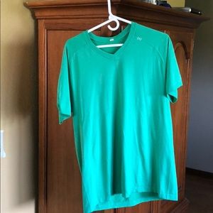 Green Lululemon Metal Vent V-Neck